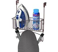 Simple Houseware Over-The-Door/Wall-Mount Ironing Board Holder, Bronze