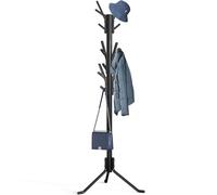 Simple Houseware Standing Coat and Hat Hanger Organizer Tree Shaped Rack, 18 Hooks, Black