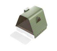 Simple Hut - Shaped Cat Litter Box - Multiple Colors Available, Easy To Clean, Creating A Private Potty Space For Cats - ForHomeUse(Avocado Green)