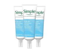 Simple Hydrate+ Eye Gel, 25ml, 3 Pack - Soothing Cooling Gel for Tired Eyes, Reduces Puffiness & Dark Circles, Hydrates & Revitalizes Delicate Under-Eye Skin