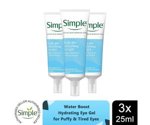 Simple Hydrate+ Eye Gel 25ml Soothing Cooling Treatment 3 Pack