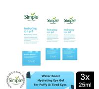 Simple Hydrate+ Eye Gel Soothing Cooling Gel for Tired Eyes Care 25ml, 3 Pack