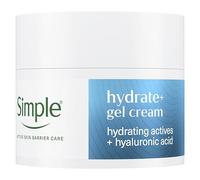 Simple Hydrate+ Facial Moisturiser hydrating actives + hyaluronic acid for multi-layer* hydration for up to 100 hours 50 ml