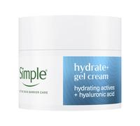 Simple Hydrate+ Gel Cream Facial Moisturiser 50ml, Hyaluronic Acid, 100 Hours Hydration, Sensitive Skin.