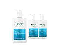 Simple Hydrate+ Micellar Facial Cleanser Refreshing Gentle Face Wash, 240ml - 3 pack