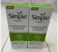 Simple Hydrating Light Moisturiser Kind to Skin, fast absorbing 2 x 125 ml