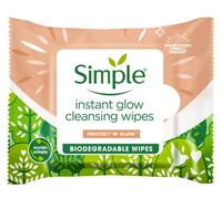 Simple Instant Glow Cleansing Wipes Protect N' Glow 20 pcs