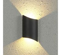 Simple Irregular Shape Outdoor Wall Lantern Waterproof and Rustproof Die-cast Aluminum Wall Sconce COB Patch Light Source Wall Light Hallway Garage Porch Lighting Wall Lamp Made in China