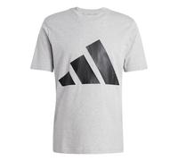 Adidas Men's T-shirt Essentials Big Logo Single Jersey - Medium Grey Heather/Black XL