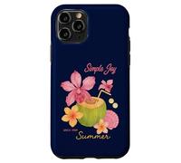Simple Joy Summer Tropical Coconut Floral Beach Case for iPhone 11 Pro