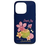 Simple Joy Summer Tropical Coconut Floral Beach Case for iPhone 13 Pro