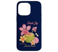 Simple Joy Summer Tropical Coconut Floral Beach Case for iPhone 14 Pro Max