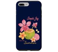 Simple Joy Summer Tropical Coconut Floral Beach Case for iPhone 7 Plus/8 Plus