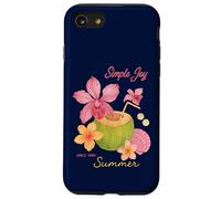 Simple Joy Summer Tropical Coconut Floral Beach Case for iPhone SE (2020) / 7 / 8