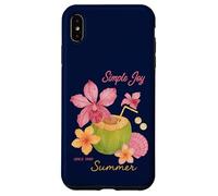 Simple Joy Summer Tropical Coconut Floral Beach Case for iPhone XS Max