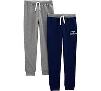 Simple Joys by Carter's Baby Boys' 2-Pack Athletic Knit Jogger Pants, Charcoal/Navy, 24 Months (Pack of 2)
