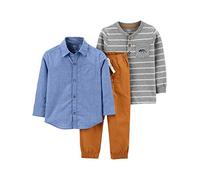 Simple Joys by Carter's Baby Boys' 3-Piece Playwear Set Pants, Chambray, 18 Months