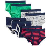 Simple Joys by Carter's Boys' 8-Pack Underwear, Multicolour/Stripes/Trucks, 2-3 Years (Pack of 8)