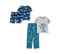 Simple Joys by Carter's Boys' Little Kid 4-Piece Poly Pajamas, Shark/Robot, 7