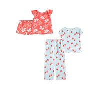Simple Joys by Carter's Girls' Little Kid 4-Piece Poly Pajamas, Berries/Floral, 4