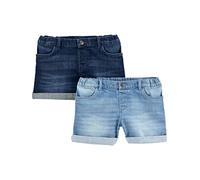 Simple Joys by Carter's Girl's Shorts, Pack of 2, Dark Denim/Light Denim, 7 Years