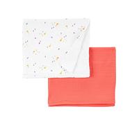 Simple Joys by Carter's Unisex-Baby 2-Pack Cotton Gauze Blanket, Orange/White Ducks, One size