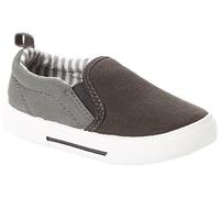 Simple Joys by Carter's Unisex Kids and Toddlers' Casual Slip-on Canvas Shoe, Grey, 11 Little Kid