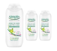 Simple kind to hair gentle care conditioner 200ml - pack of 3