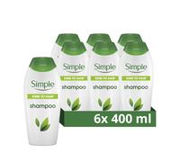 Simple Kind to Hair Gentle Cleansing Shampoo with 400 ml (Pack of 6), red