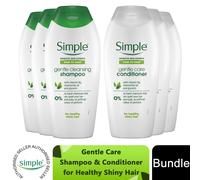 Simple Kind to Hair Shampoo & Conditioner Duo, 3 x 400ml