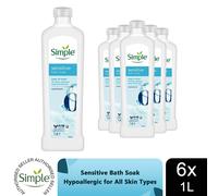Simple Kind to Skin Sensitive Bath Soak ultra-gentle & hypoallergenic bath product designed for sensitive skin 1 L
