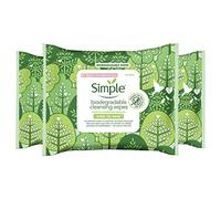 Kind To Skin, Biodegradable Cleansing Make Up Remover Face Wipes For Women, Perfect for Sensitive Skin 1 Months Supply (6 Packs Of 20 Wipes)