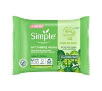 Simple biodegradable Exfoliating Face Wipes cleansing wipes to smooth skin and unclog pores for sensitive skin 20 wipes