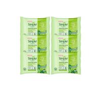 Simple Kind to Skin Cleansing Biodegradable Facial Wipes 25pcs - 6 Pack