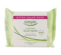 Simple Kind to Skin Cleansing Remove Waterproof Make-up Facial Wipes for Sensitive Skin 25 pc
