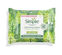 Simple Kind to Skin Cleansing Wipes remove waterproof make-up Biodegradable for sensitive skin 20 PC