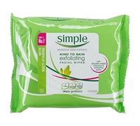 Simple Kind To Skin Exfoliating Facial Wipes 25 Pieces