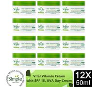 Simple Kind to Skin Face Cream Range - Day SPF15 & Night Cream, Hydrating, 50ml