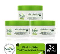 Simple Kind to Skin Face Cream Range - Day SPF15 & Night Cream, Hydrating, 50ml