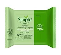 Simple Kind to Skin - Facial Wipes for sensitive skin with Glycerin, Vitamin E,and Vitamin B5 -25 Count (Pack of 6)