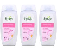 Simple Kind to Skin Nourishing Shower Gel 225ml | Sensitive Skin X 3