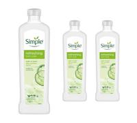 Simple Kind to Skin Refreshing Bath Soak, Pack of 60, Bubble Bath for Women, Soft and Hydrated Skin with Pro-Vitamin B5 and Cucumber Extract for Sensitive Skin Type, 1 L