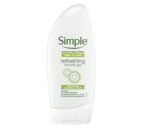 Simple Kind to Skin Refreshing body wash with natural cucumber extract Shower Gel for dry skin 250 ml