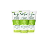 Simple Kind To Skin Refreshing & Moisturising 'face Wash', 3 X 150Ml In White White One Size
