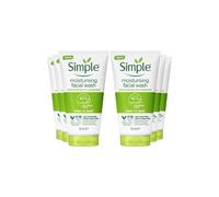 Simple Kind To Skin Soap Free Foam Moisturising 'face Wash', 6 X 150Ml In White White One Size