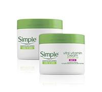 2×50ml Simple Kind to Skin Vital Vitamin Day Cream With SPF 15 for UVA+UVB