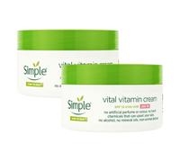 2×50ml Simple Kind to Skin Vital Vitamin Day Cream With SPF 15 for UVA+UVB