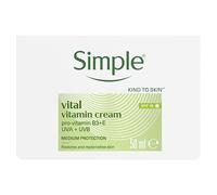 2×50ml Simple Kind to Skin Vital Vitamin Day Cream With SPF 15 for UVA+UVB