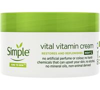 2x of 50ml Simple Kind To Skin Vital Vitamin Night Cream With Vital Vitamin White