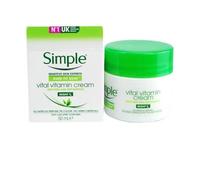 2x of 50ml Simple Kind To Skin Vital Vitamin Night Cream With Vital Vitamin White